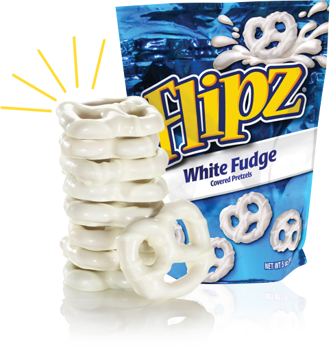 Flipz White Fudge Pretzel Pouch 5oz 6ct